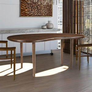 Colección Kashew, mesa de comedor moderna personalizada, muebles de mesa central marrón tabaco para el hogar, sala de estar, comedor - Product Image 1