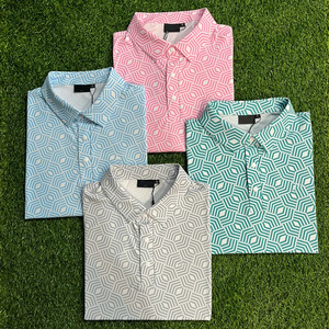 Polo de golf <span class=keywords><strong>pour</strong></span> hommes, style classique, avec logo personnalisé, anti-boulochage, anti-plis, évacuation de l'humidité, <span class=keywords><strong>pour</strong></span> l'extérieur, décontracté et sportif - Product Image 1