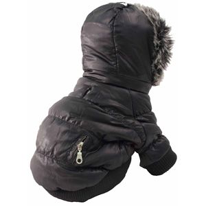 Cappotto Parka Metallico alla Moda per Animali Domestici, Abbigliamento Elegante per Animali - Product Image 2
