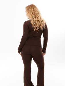 Leggings de fitness pour femmes, taille haute, longueur cheville, personnalisables, en Spandex/Nylon, écologiques, pour le yoga, coupe évasée, séchage rapide - Product Image 3