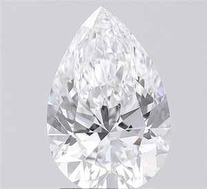 เพชรทรงลูกแพร์เพาะเลี้ยงในห้องปฏิบัติการ ความใส VVS สี D เจียระไน EX-VG รับรองโดย IGI สำหรับทำเครื่องประดับทองคำ เช่น แหวน/ต่างหู - Product Image 1