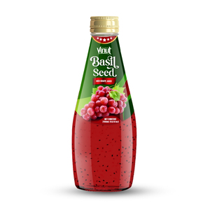 ตัวอย่างฟรี เครื่องดื่มเมล็ดโหระพา VINUT น้ำองุ่นแดง ISO HALAL KOSHER รับผลิตแบรนด์ส่วนตัว ราคาขายส่ง OEM ODM ผลิตในเวียดนาม - Product Image 1