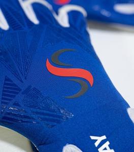 Guantes de Portero de Fútbol SUBHAY, Azul y Blanco, Dedos Completos, Antideslizantes, Transpirables, Correa de Muñeca Ajustable, Unisex, Equipo Deportivo - Product Image 3