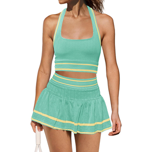 Women’s Pickleball Tank and Skort Set Everyday Sport Wear Pickleball Style Set Women Tank Top and Skort Outfit - Product Image 6