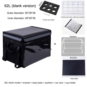 Sac isotherme extra large 62L pour voiture, sac à glace, sac à lunch thermique, sac à pizza, conteneur de livraison de nourriture fraîche, sac réfrigérateur - Product Image 4