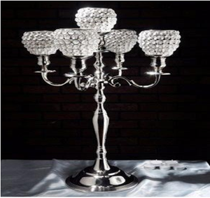 เชิงเทียนแก้วแบบตั้งพื้น คอลเลคชั่นใหม่ ขายดี สำหรับตกแต่งโต๊ะงานแต่งงานและคริสต์มาส มีจำหน่ายจากอินเดีย - Product Image 2