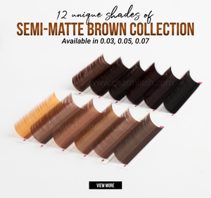 Charmlash Lashes Wholesale Lashes Brown Color Mink Volume Lashes Colored Mega Volume Custom Logo Various Thickness Lightweight - Product Image 5