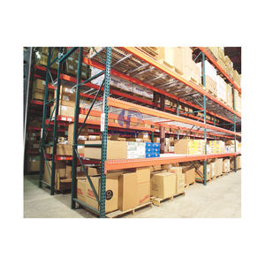 Estante de acero para palés, sistema de estantería de palés de almacén de alta resistencia con cubierta de malla de alambre para sistema de estantería de almacén de almacenamiento industrial - Product Image 5