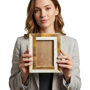Cadre photo en os et corne, style rustique vintage, fait main, accessoires de décoration, le meilleur cadre photo, vente chaude - Product Image 1