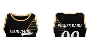 Maillot de basket-ball unisexe personnalisé sans manches, 100% polyester sublimé, design abstrait personnalisé, débardeur à séchage rapide - Product Image 5
