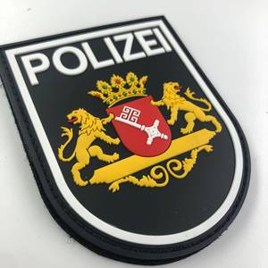 Etiquetas de goma 3D personalizadas al por mayor, de alta calidad y bajo precio, parches de PVC con logotipo en relieve y grabado. - Product Image 3