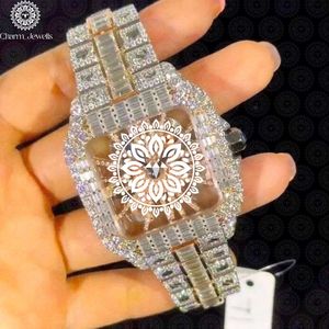Charm_Jewells Luxury Women's Rectangle <b>Diamond</b> <b>Watch</b> 38mm Analog Quartz Stainless Steel Band Folding Clasp Sapphire Crystal - Product Image 1