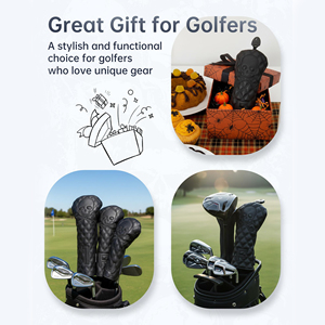 Funda Protectora para Cabeza de Palo de Golf, Transpirable, Lavable, de Cuero PU Resistente al Agua, Estilo Híbrido con Forro Interior Suave - Product Image 5