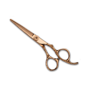 Tijeras de Peluquería al por Mayor, Cuchillas Afiladas de Acero Inoxidable, Tijeras de Salón de Belleza, Tijeras de Color Dorado Titanio - Product Image 2