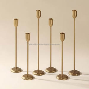 <b>Bulk</b> Order Vintage Style Metal <b>Candle</b> Stand Solid Brass & Cast Aluminum Tabletop <b>Candle</b> Holder Exporter Moradabad India - Product Image 4