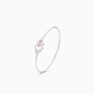 Charm Kada de style quotidien avec diamant de 0,27 ct et pierre de 2 ct en or jaune, blanc et rose 9 carats - Product Image 2