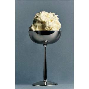 Tazón de Helado de Metal Plateado Ecológico, Pulido, de Lujo, Resistente y Ligero, Apto para Congelador y Lavavajillas - Product Image 1