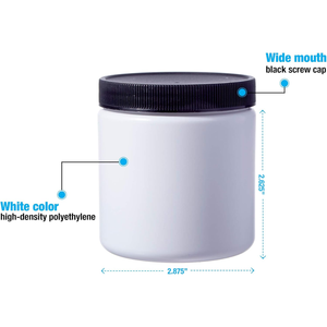 Pavico 10000pcs Food Grade Wide Mouth Jar Milk Powder Can HDPE Food Grade Jar Plastic Protein Powder Container with Thread Cap - Product Image 3