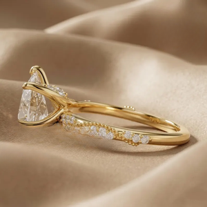 IGI Certified & VVS Clarity Pear Cut Lab Grown Diamond Engagement <b>Ring</b> for Gifting Propose <b>Ring</b> Fine Diamond <b>Ring</b> for Sale - Product Image 2