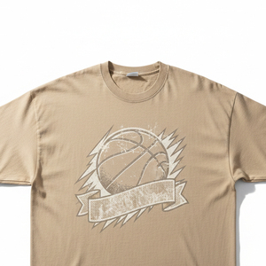 Camiseta Oversize de Algodón Grueso, Estilo Vintage, Lisa, con Hombros Caídos, Estilo Urbano, Personalizable con Estampado Gráfico, Tallas Grandes para Hombre - Product Image 3