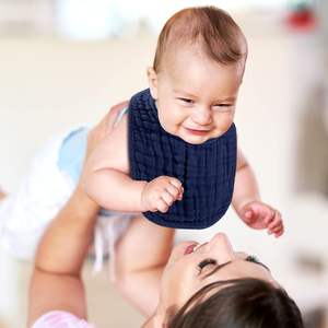 Bavoirs en mousseline réutilisables 100% bambou, essentiels au quotidien - Product Image 5