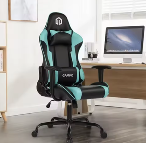 Fauteuil de bureau gaming de qualité, monobloc, portable, confortable, en tissu synthétique, avec son surround 2.1 canaux et USB - Product Image 1