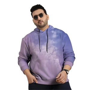 Sweat-shirt à capuche tie-dye pour homme, coupe classique, pull décontracté, vêtement d'automne, tissu tricoté, style oversize - Product Image 1
