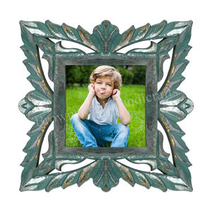 Recién llegado, marco de fotos de madera MDF tallado a mano de 4x6 pulgadas, marco de exhibición de imagen familiar a precios con descuento - Product Image 6