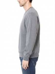 เสื้อสเวตเชิ้ตคุณภาพสูงแบบเรียบง่าย พร้อมคอปก แขนเสื้อ และชายเสื้อแบบริบ ให้ความสบายในสไตล์ลำลองสำหรับผู้ชาย - Product Image 2