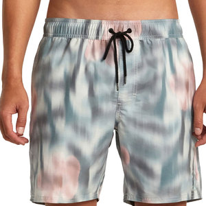 Short de bain décontracté pour homme, tie-dye, séchage rapide, taille à cordon, longueur courte, taille mi-haute, 100 % polyester, imprimé par sublimation - Product Image 1
