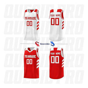 Maillot de basketball personnalisé imprimé, en twill cousu, respirant, séchage rapide, broderie du nom de l'équipe, fournisseur de sublimation - Product Image 2