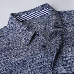 Chemise décontractée pour homme, coupe ajustée, en mélange de coton, avec logo personnalisé imprimé numériquement sur le devant, manches courtes, en tissu tricoté respirant (180g) - Product Image 6