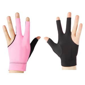 Gants de snooker extensibles en spandex à 3 doigts, vente en gros, logo personnalisé, antidérapants, pour billard - Product Image 3