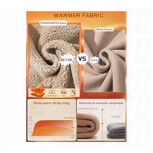 Mens Thick Warm Sherpa Fleece Hoodie Pullover Winter Hooded Sweatshirt Designed For Comfort And Long Lasting Wear DTF Sticker - Product Image 5