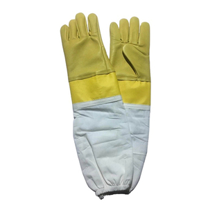 Guantes de Apicultura con Manga Larga, Guantes Protectores con Palma de Cuero Resistentes a Picaduras para Trabajos en Colmenas OEM - Product Image 1