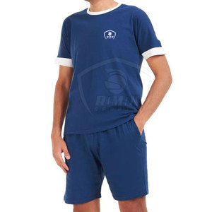 Camisetas y Conjuntos de Pantalones Cortos para Hombre, Cuello Redondo, Tallas Grandes, Diseño Personalizado, Servicio OEM Disponible con Logotipo Personalizado, 100% Algodón - Product Image 3