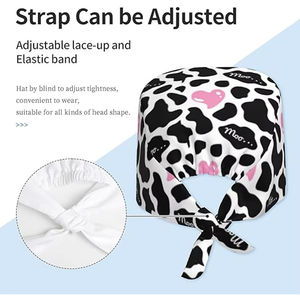 Bonnets chirurgicaux en coton doux pour cheveux longs, avec cordon de serrage, pour hommes et femmes, idéaux pour infirmiers, chirurgiens dentaires, professionnels de la santé et chefs. - Product Image 5