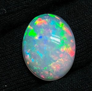 Ópalo etíope natural, cabujón de forma ovalada, multicolor, para suministro de joyería. - Product Image 1
