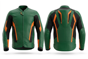 Chaqueta de Motociclista de Cuero Genuino de Último Diseño, Paneles de Malla Transpirable para Motociclistas, Chaquetas de Motocicleta Elegantes y Duraderas - Product Image 3