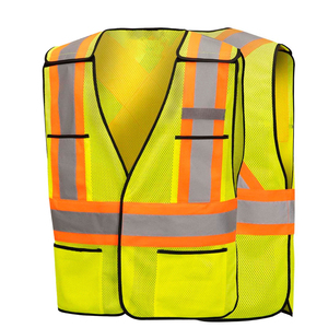 Chalecos de Seguridad Reflectantes de Alta Visibilidad con 8 Bolsillos, Cierre Frontal, Modernos, Unisex, Personalizables, Ropa de Construcción - Product Image 6