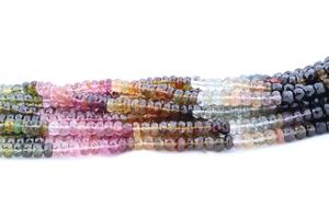 Nouvel Arrivage Perles Rondelles Facettées Multi-Tourmalines de Qualité Supérieure Naturelles 3,5 mm 14 Pouces pour la Fabrication de Bijoux - Product Image 5