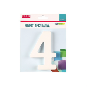 Ilan Numero Decorativo 4 11Cm Per Decorazioni Festa - Product Image 2