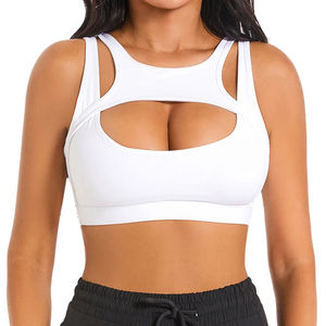 Soutien-gorge de sport élégant pour femme, conçu avec un tissu doux et respirant, bande élastique de maintien, ajustement sans couture et design confortable pour l'entraînement. - Product Image 6