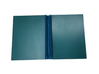 Porte-menu en cuir synthétique A4 bleu aqua certifié ISO9001:2015, durable, facile à nettoyer, logo personnalisé, hôtels