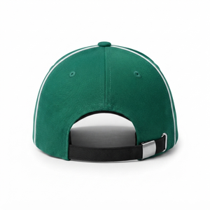 Casquette de baseball WIZE INTERNATIONAL verte et noire avec logo brodé, 6 panneaux, unisexe, décontractée, ajustement réglable - Product Image 3
