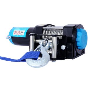 Treuil électrique 12 V 3500 LBS pour VTT/UTV avec câble en acier et télécommande sans fil, rouleau de guidage inclus - Product Image 2
