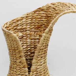 Artex Dong Thap Factory Water Hyacinth Crafts Rustic Home Decor <b>Vase</b> Seagrass Rope Handmade Rattan <b>Vase</b> <b>Plastic</b> <b>Flower</b> <b>Vase</b> - Product Image 2