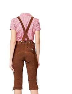 Damen Trachten ชุดมีด Lederhose,มีดถัก-Trachtenlederhose-Trachten ผู้หญิง Oktoberfest บาวาเรียเดอร์โฮเซน - Product Image 6