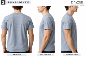 Fabricante de Camisetas de Algodón Personalizadas Premium, 100% Algodón, Cuello Redondo, Manga Corta, Ropa Deportiva Informal al por Mayor - Product Image 2