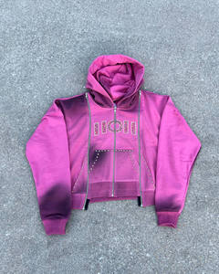 Increíble Conjunto Deportivo para Hombre con Efecto Desgastado, Lavado Ácido y Pedrería, Estilo Casual con Bordado, Ropa Urbana - Product Image 3